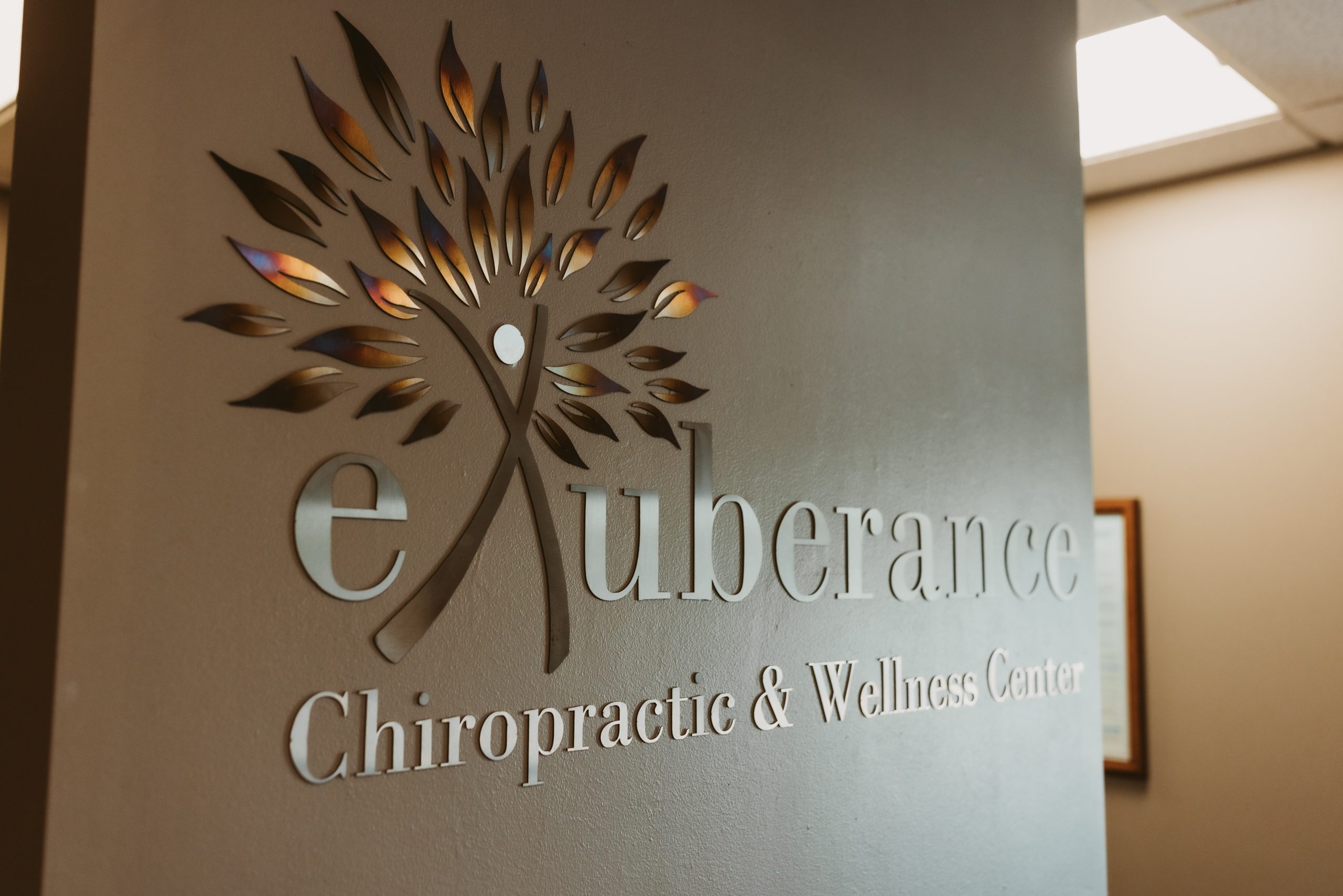 Photo of Exuberance Chiropractic & Wellness Center Sign Logo